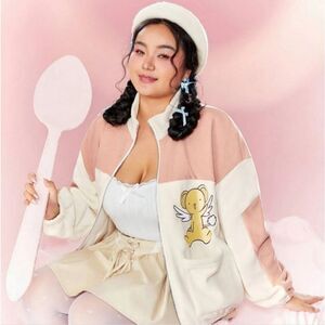 Cardcaptor Kero Plus Size Fleece Zip Up Jacket Size 3X